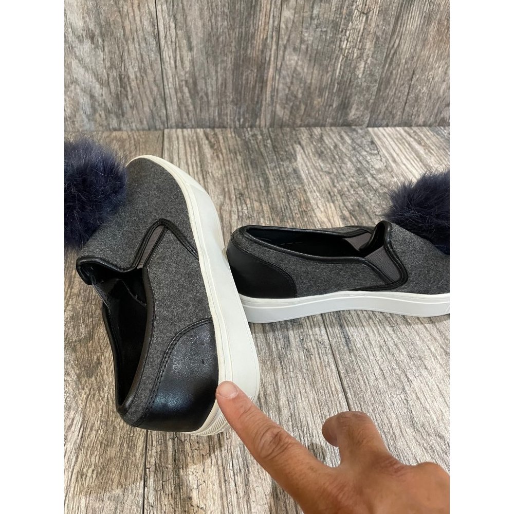 REBECCA MINKOFF Womens Sloane Slip On Pompom Fashion Platform Sneaker size 8.5 - Picture 11 of 12